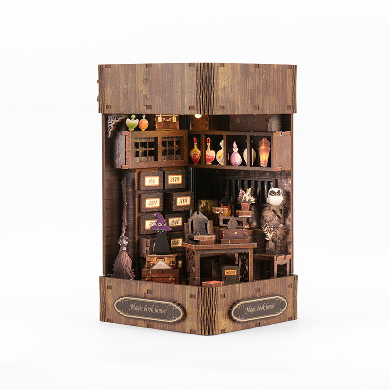 Magic Book House - DIY Dollhouse Kit 3D Miniature Witch's Hut