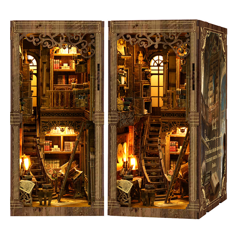 Antique Book Collection Room - DIY Book Nook Kit 3D Miniature Library