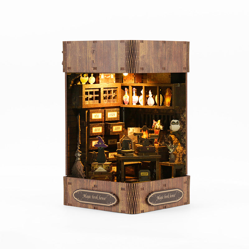 Magic Book House - DIY Dollhouse Kit 3D Miniature Witch's Hut