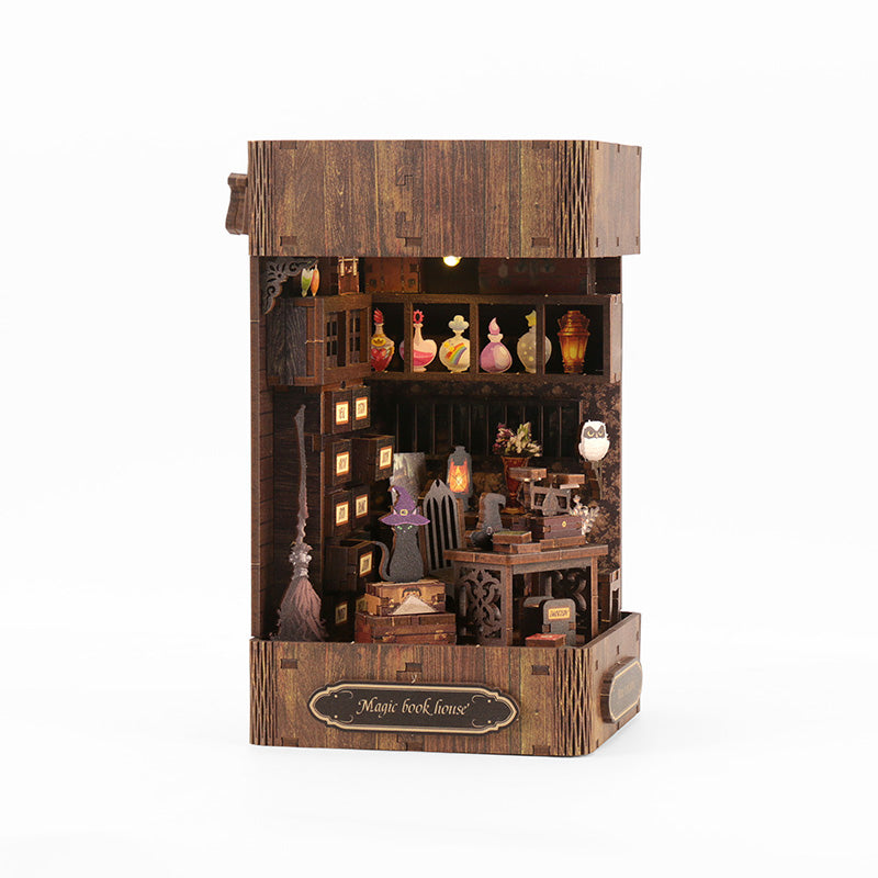 Magic Book House - DIY Dollhouse Kit 3D Miniature Witch's Hut