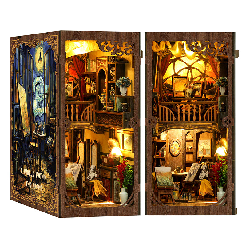 A World Within The Frame - DIY Book Nook Kit Starry Night Puzzle