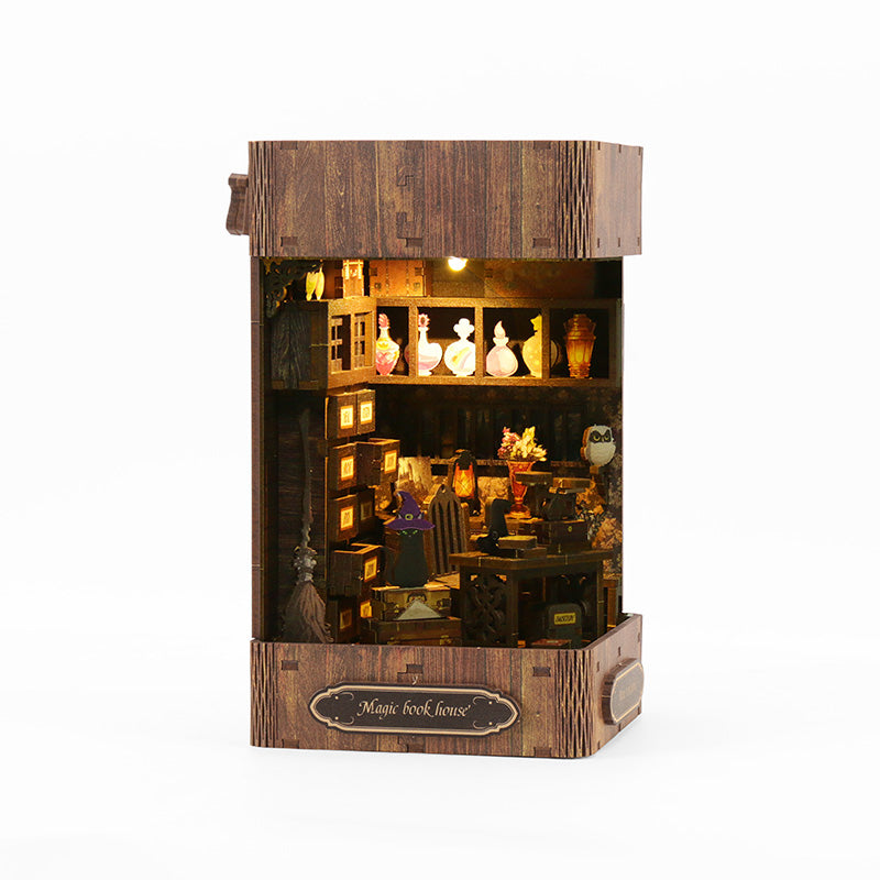 Magic Book House - DIY Dollhouse Kit 3D Miniature Witch's Hut