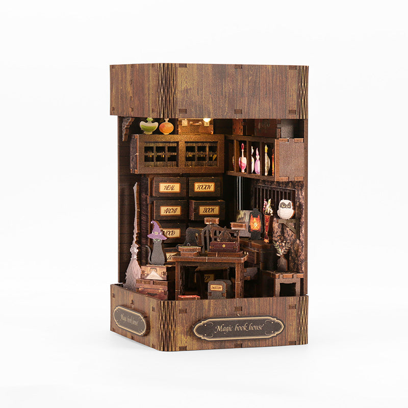 Magic Book House - DIY Dollhouse Kit 3D Miniature Witch's Hut