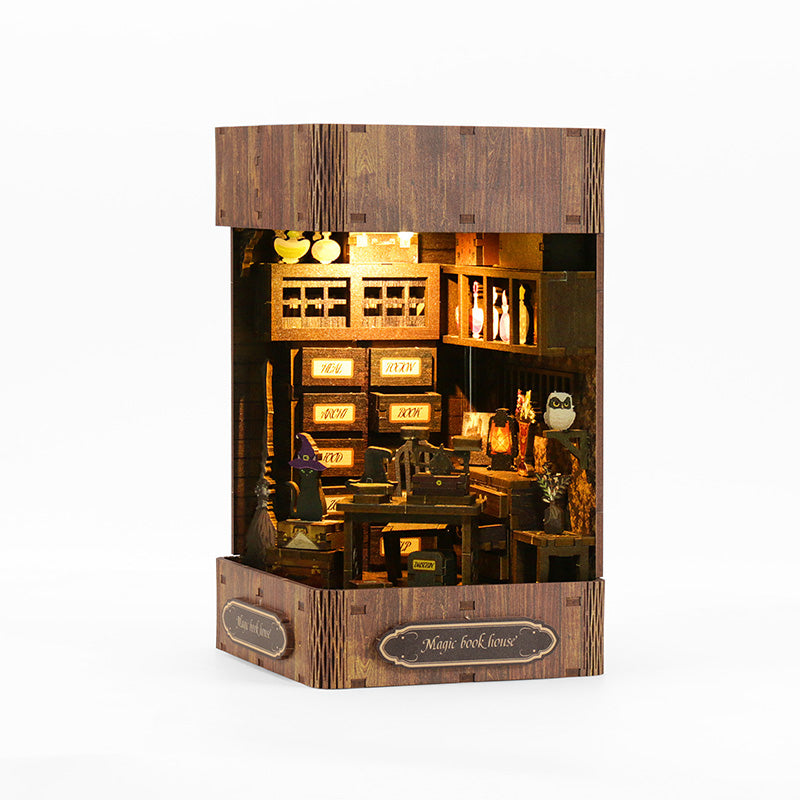 Magic Book House - DIY Dollhouse Kit 3D Miniature Witch's Hut