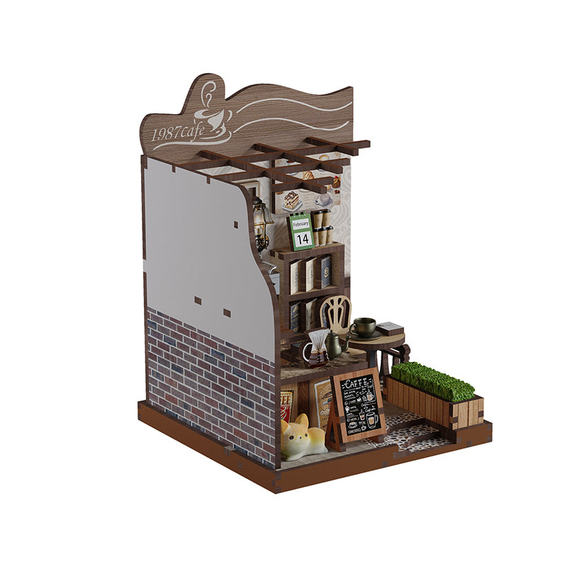 Country Cafe - DIY Dollhouse Kit Miniature Rural Coffee Shop
