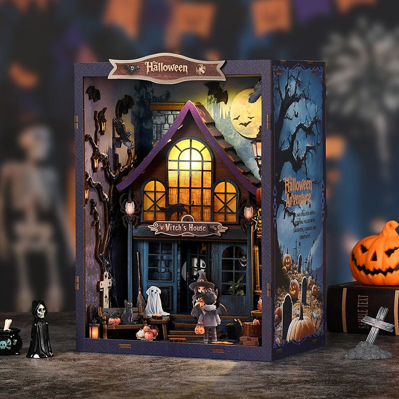 The Magical Night at the Castle - DIY Book Nook Kit Miniature Halloween Witch's House