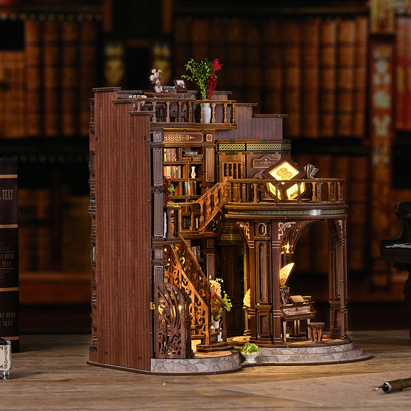 Dreamy Book Hall - DIY Miniature Dollhouse Kit 3D Puzzle