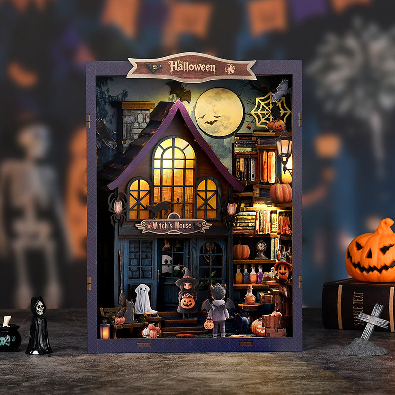 The Magical Night at the Castle - DIY Book Nook Kit Miniature Halloween Witch's House