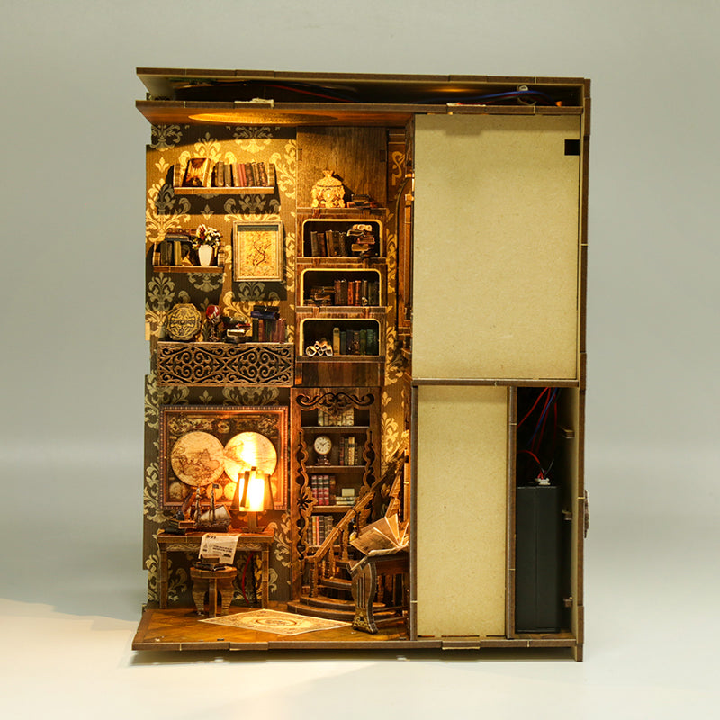 Antique Book Collection Room - DIY Book Nook Kit 3D Miniature Library
