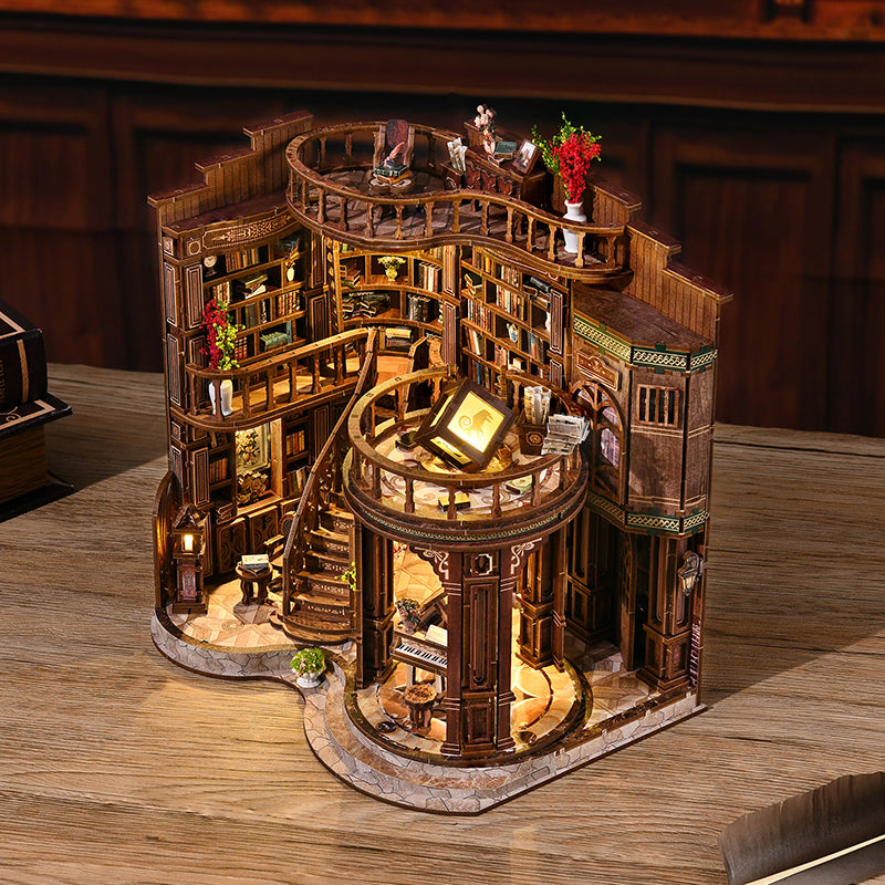 Dreamy Book Hall - DIY Miniature Dollhouse Kit 3D Puzzle
