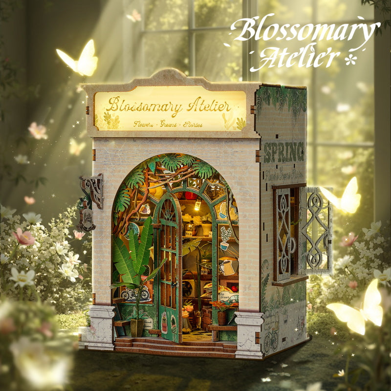 Blossomary Atelier - DIY Book Nook Kit Miniature Flower Shop 3D Puzzle