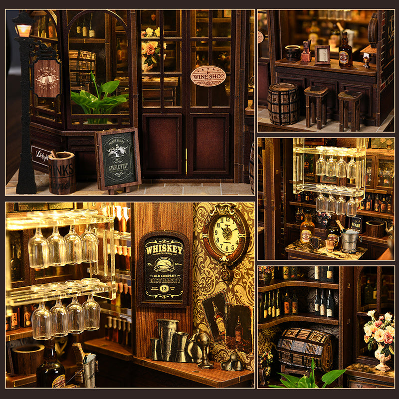 Corner Tavern - DIY Mini Dollhouse Kit Craft Toys 3D Puzzle