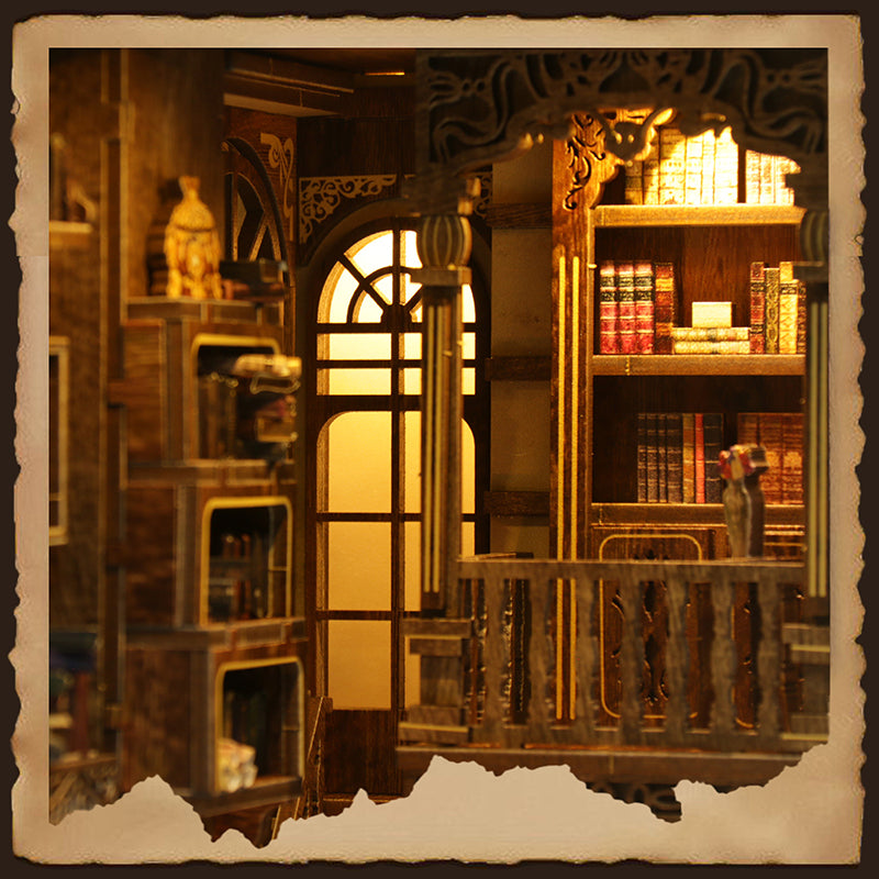Antique Book Collection Room - DIY Book Nook Kit 3D Miniature Library