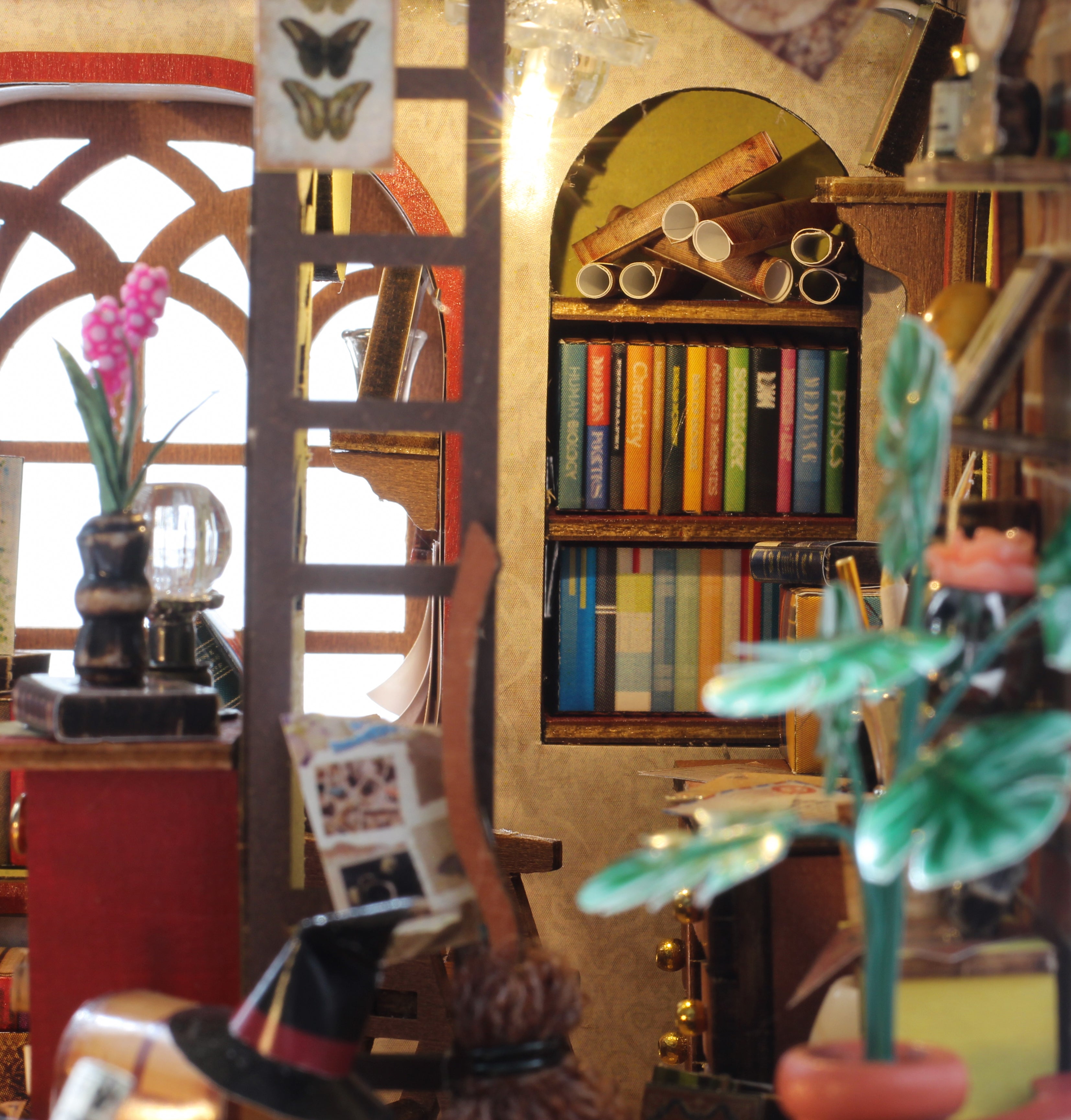 The Book House - DIY Miniature Dollhouse Kit Musical Box