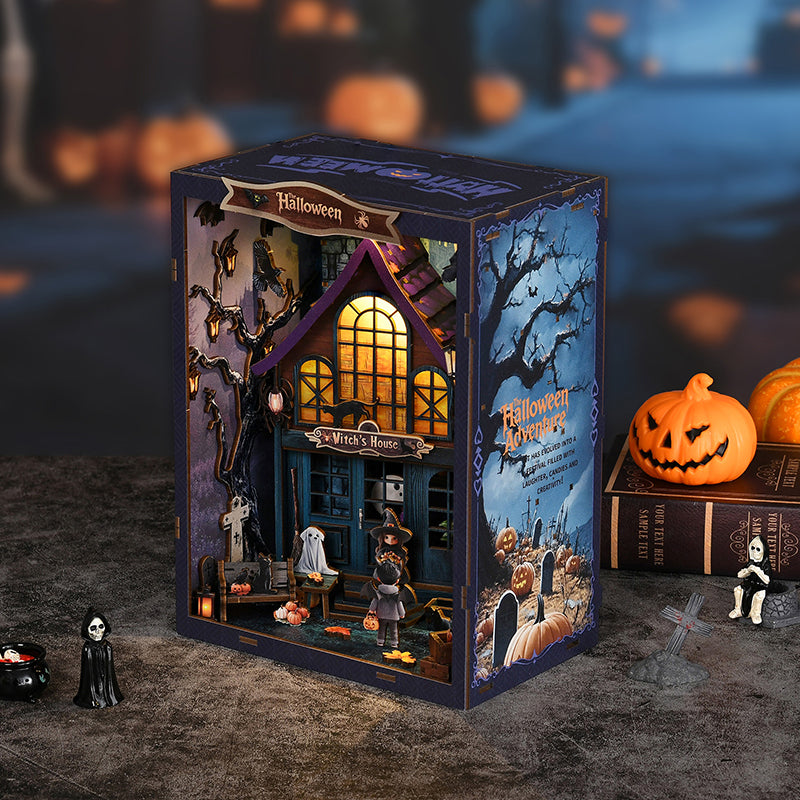 The Magical Night at the Castle - DIY Book Nook Kit Miniature Halloween Witch's House