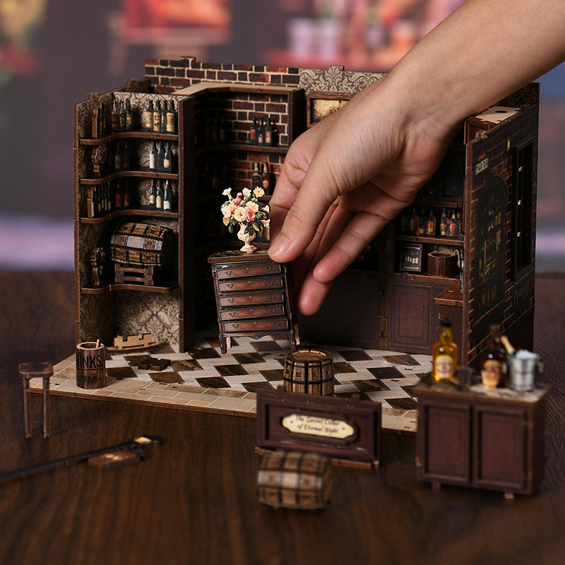 Corner Tavern - DIY Mini Dollhouse Kit Craft Toys 3D Puzzle