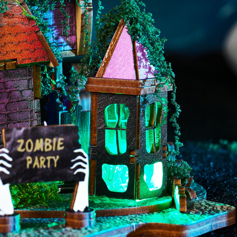 Halloween Carnival - DIY Miniature Dollhouse Kit Magical Halloween Party Night