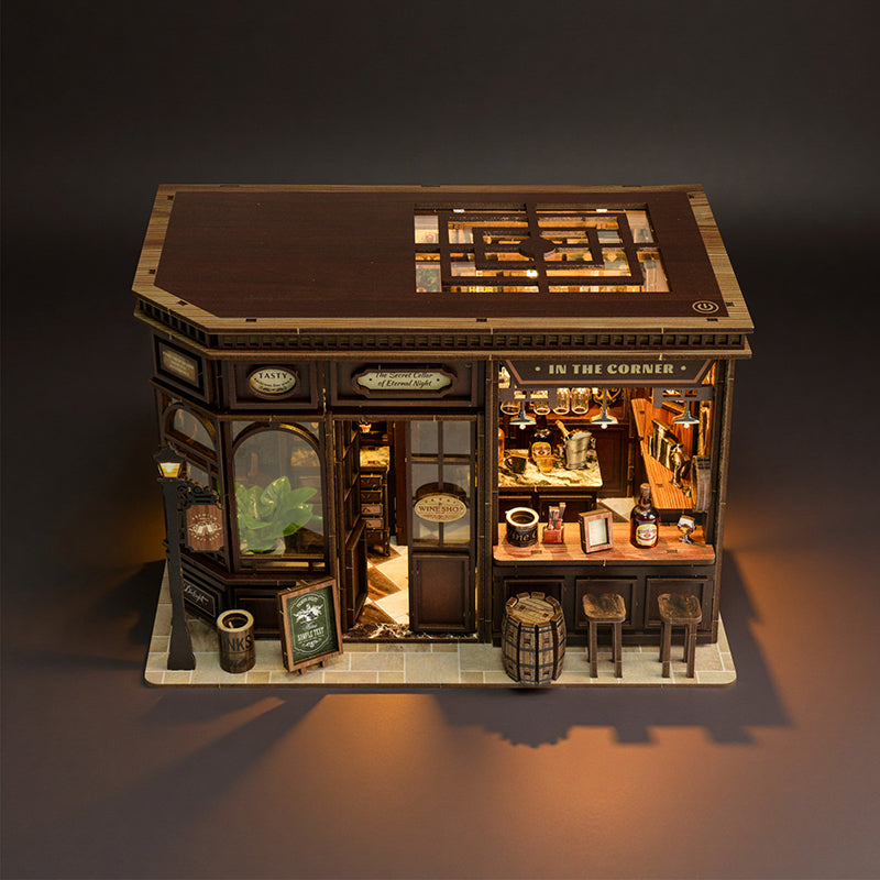 Corner Tavern - DIY Mini Dollhouse Kit Craft Toys 3D Puzzle