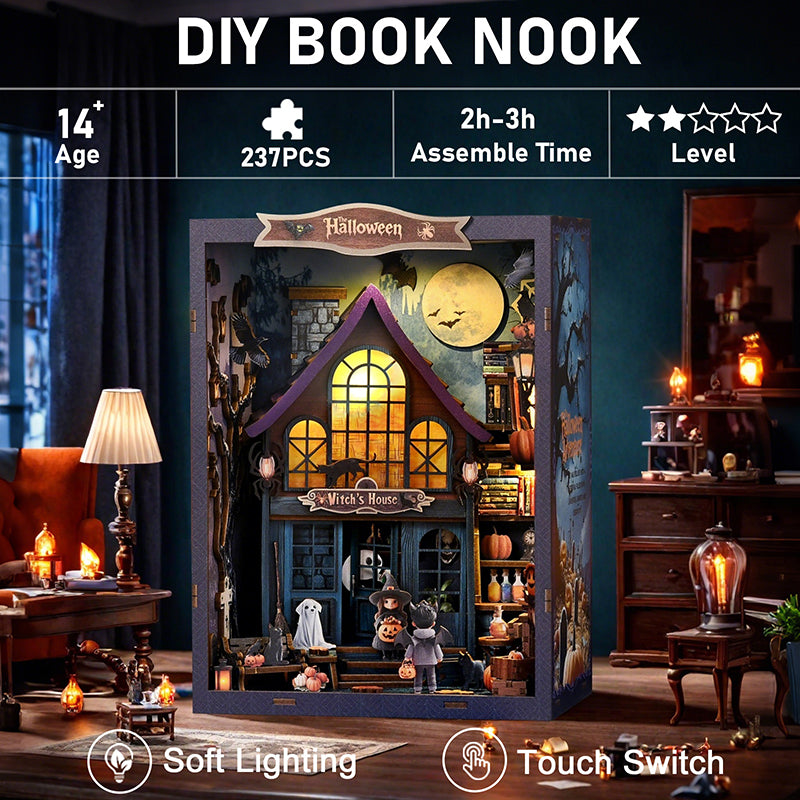 The Magical Night at the Castle - DIY Book Nook Kit Miniature Halloween Witch's House