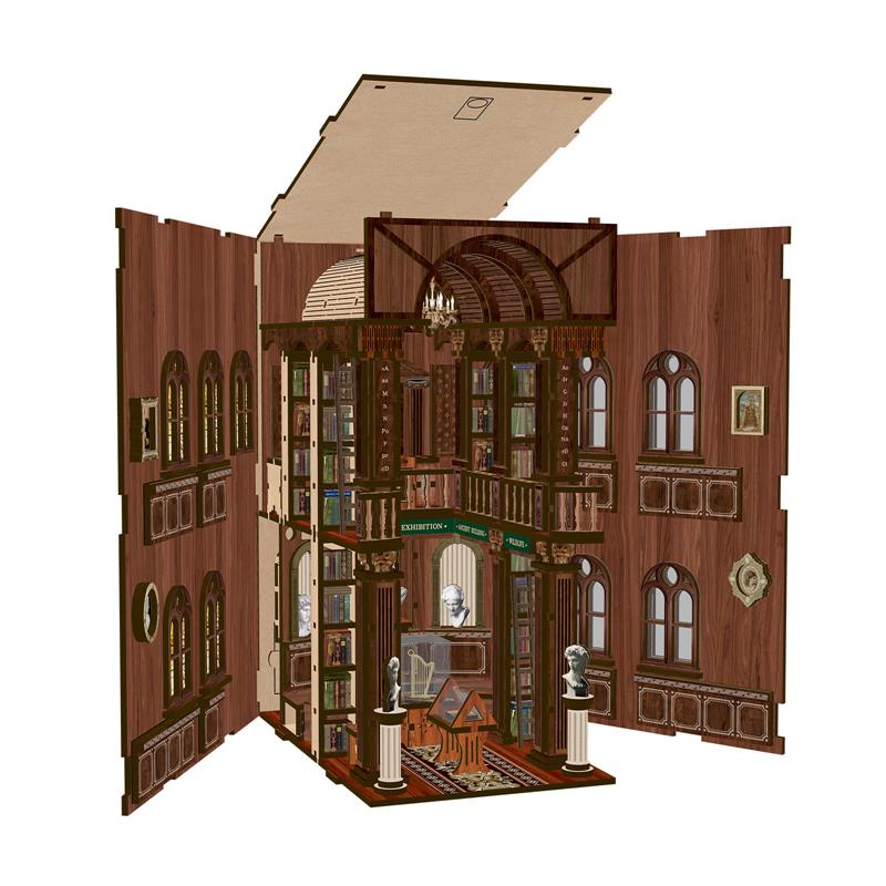 The Philosophical Library - DIY Book Nook Kit Miniature Art Exhibition