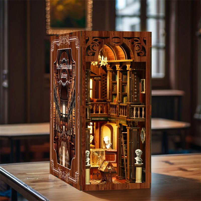 The Philosophical Library - DIY Book Nook Kit Miniature Art Exhibition