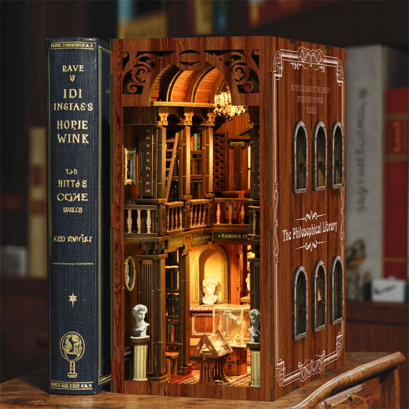 The Philosophical Library - DIY Book Nook Kit Miniature Art Exhibition