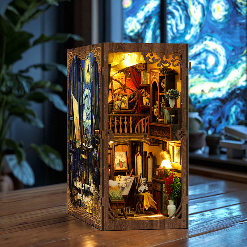A World Within The Frame - DIY Book Nook Kit Starry Night Puzzle