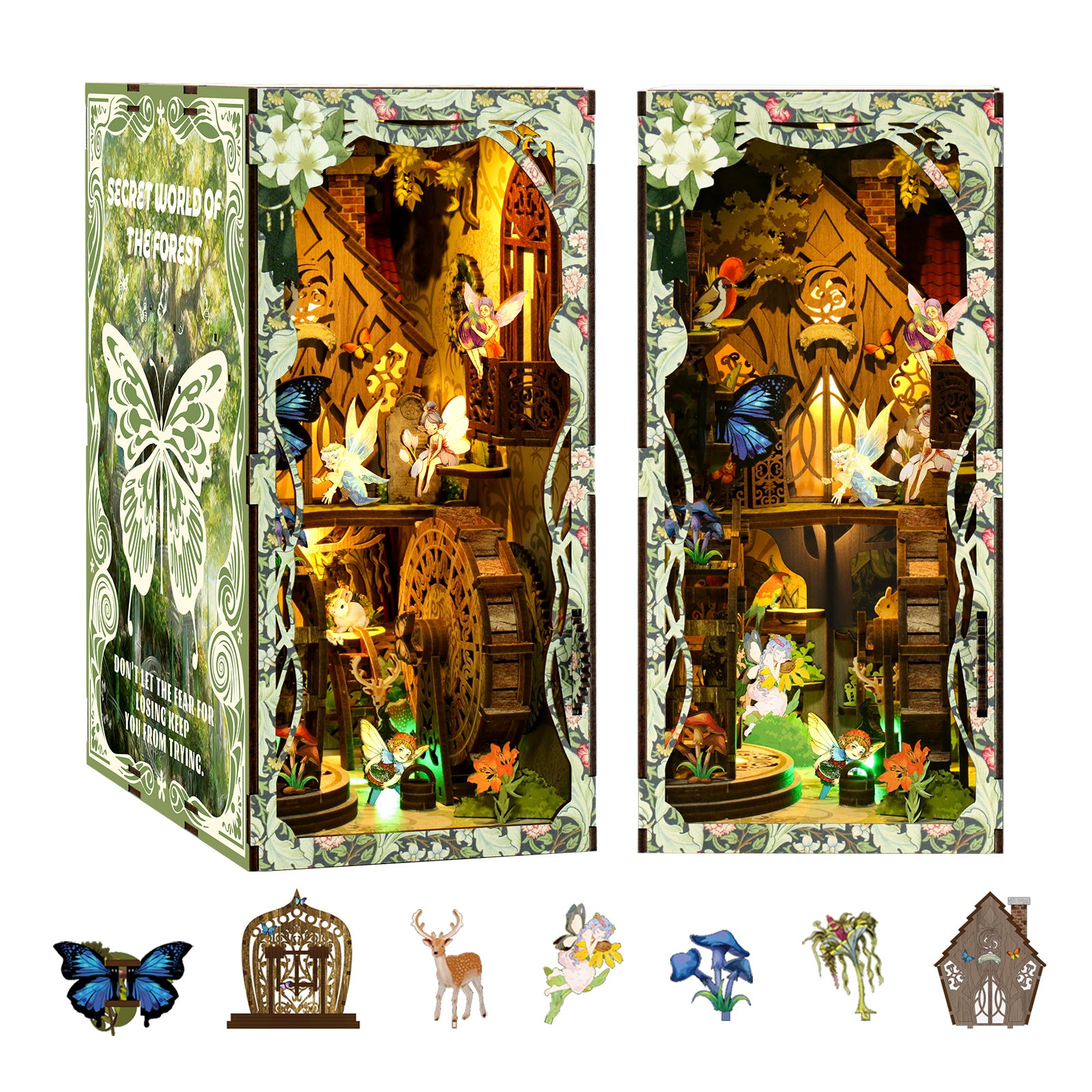 Secret World of The Forest - DIY Book Nook Kit Miniature Fairy World