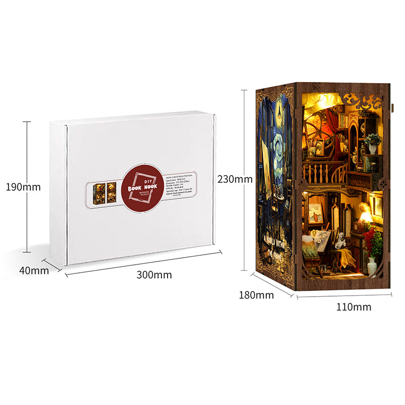 A World Within The Frame - DIY Book Nook Kit Starry Night Puzzle