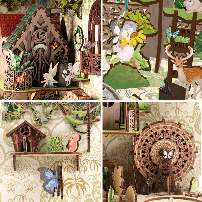 Secret World of The Forest - DIY Book Nook Kit Miniature Fairy World