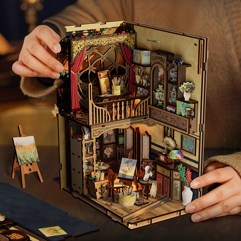 A World Within The Frame - DIY Book Nook Kit Starry Night Puzzle