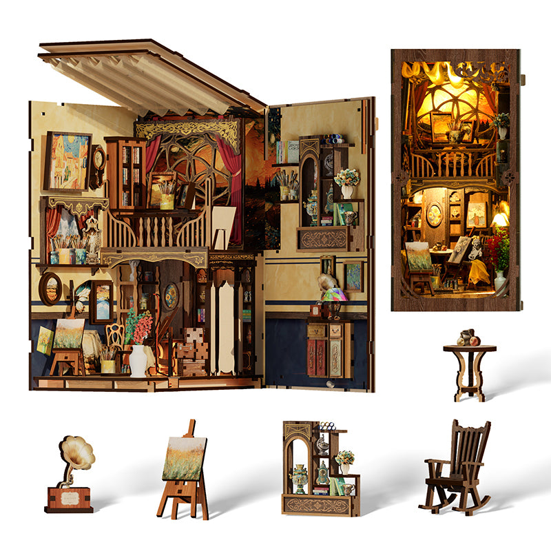 A World Within The Frame - DIY Book Nook Kit Starry Night Puzzle