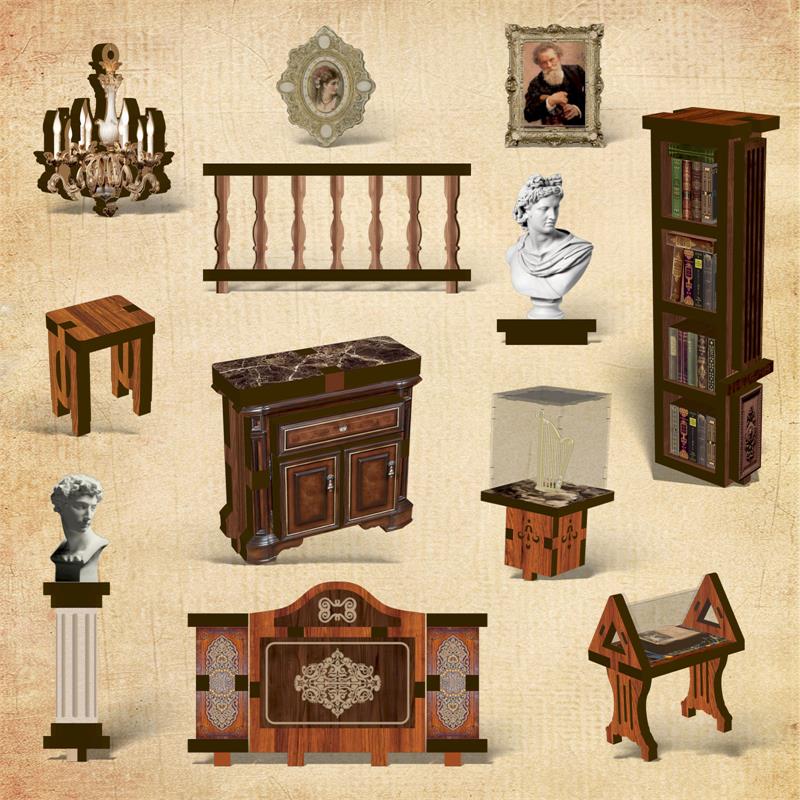 The Philosophical Library - DIY Book Nook Kit Miniature Art Exhibition