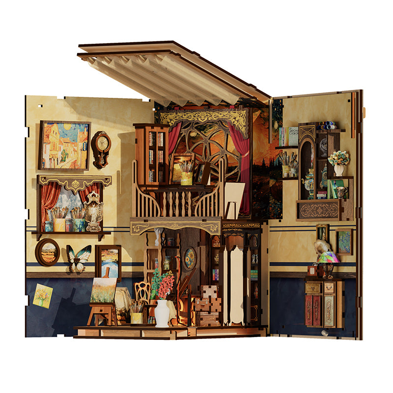 A World Within The Frame - DIY Book Nook Kit Starry Night Puzzle