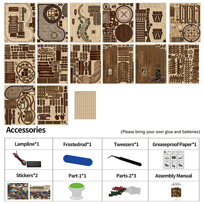 Dreamy Book Hall - DIY Miniature Dollhouse Kit 3D Puzzle