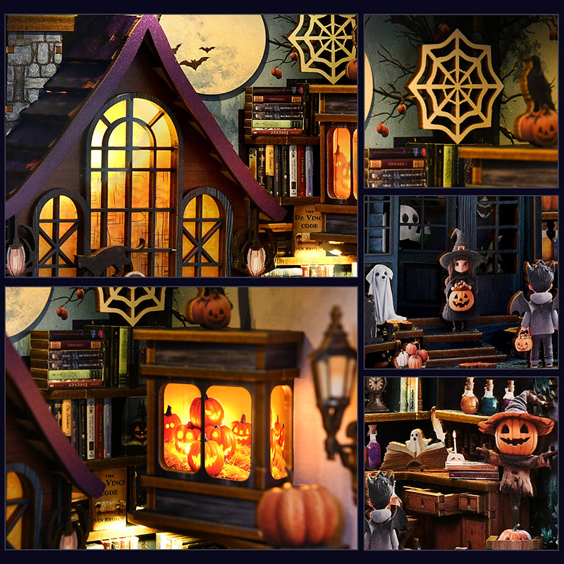 The Magical Night at the Castle - DIY Book Nook Kit Miniature Halloween Witch's House