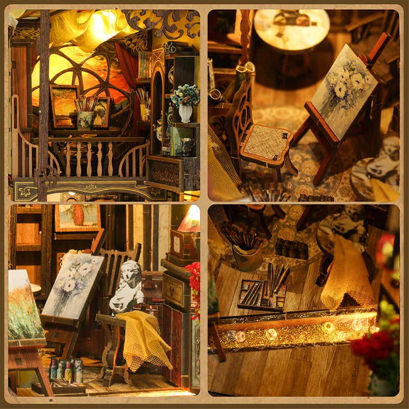 A World Within The Frame - DIY Book Nook Kit Starry Night Puzzle
