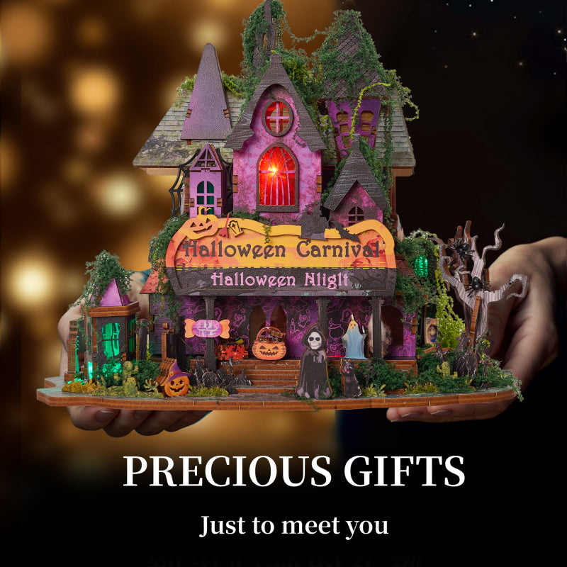 Halloween Carnival - DIY Miniature Dollhouse Kit Magical Halloween Party Night