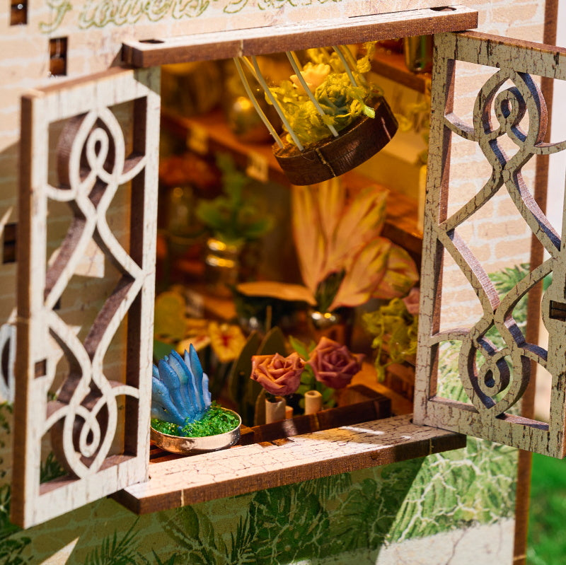 Blossomary Atelier - DIY Book Nook Kit Miniature Flower Shop 3D Puzzle
